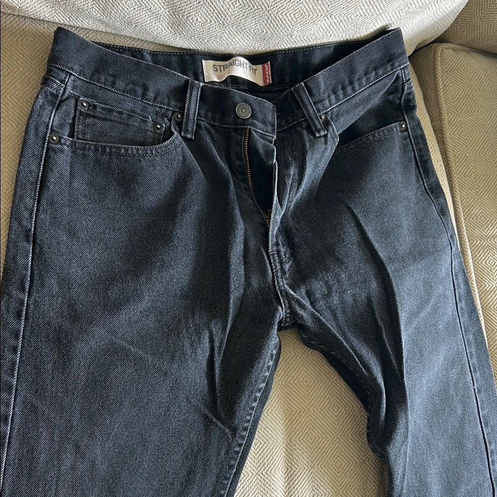 Levi's Men's Straight Jeans - Dark Gray